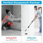 1Pc Electric Spin Scrubber Cordless Rechargeable Telescopic Cleaning Brush 8 Replaceable Heads 2 Speed Adjustable Extension Arm Bathroom Tub Tile Floor