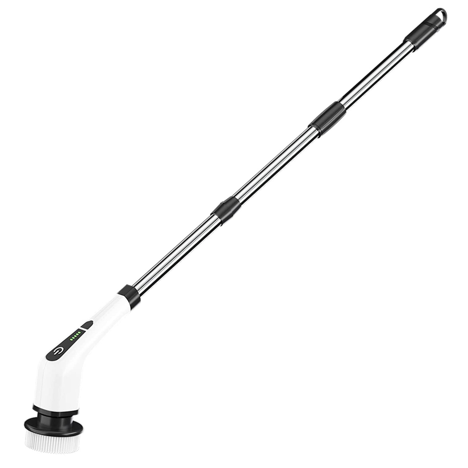 1Pc Electric Spin Scrubber Cordless Rechargeable Telescopic Cleaning Brush 8 Replaceable Heads 2 Speed Adjustable Extension Arm Bathroom Tub Tile Floor