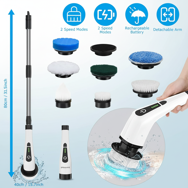 Electric spin scrubber - enhanced version