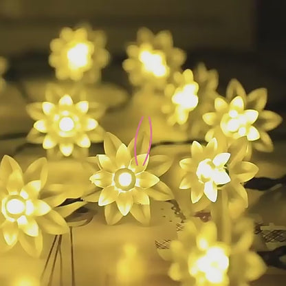 Led Lotus Flower Decoration Lights